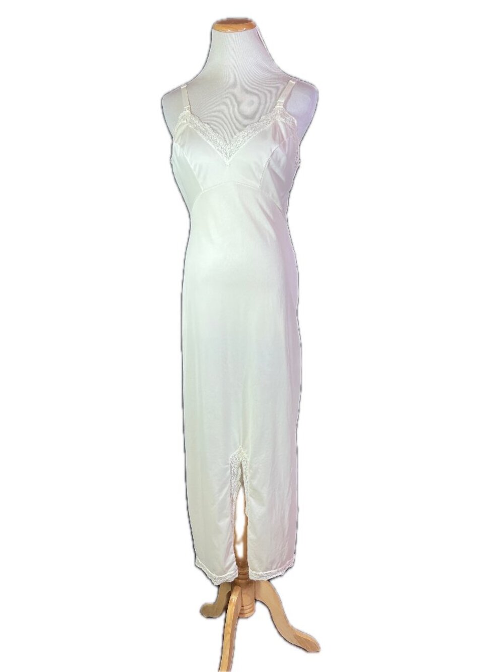 Vintage Gaymode Size 12 / 34 Long Slip Nylon